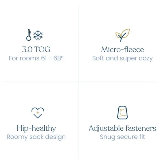 Halo SleepSack Swaddle Micro-Fleece TOG 3.0 Cream White Small 3-6 Months NWT - Picture 13 of 15